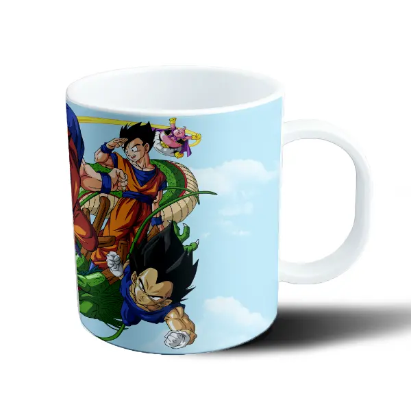 Taza de Plástico Dragon Ball Goku Gohan Goten Shenron
