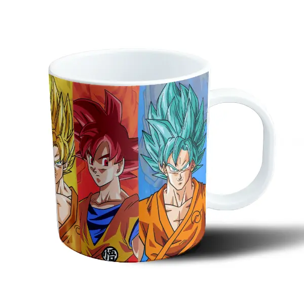 Taza de Plástico Dragon Ball Goku Versiones Fases
