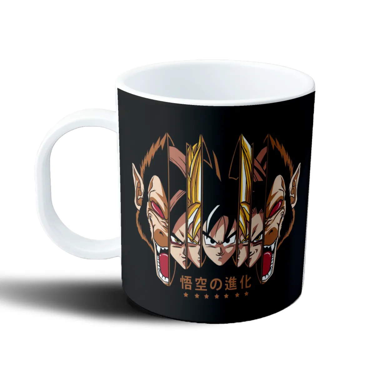 Taza de Plástico Dragon Ball Evolución de Goku Oozaru Super Saiyan - vista 2