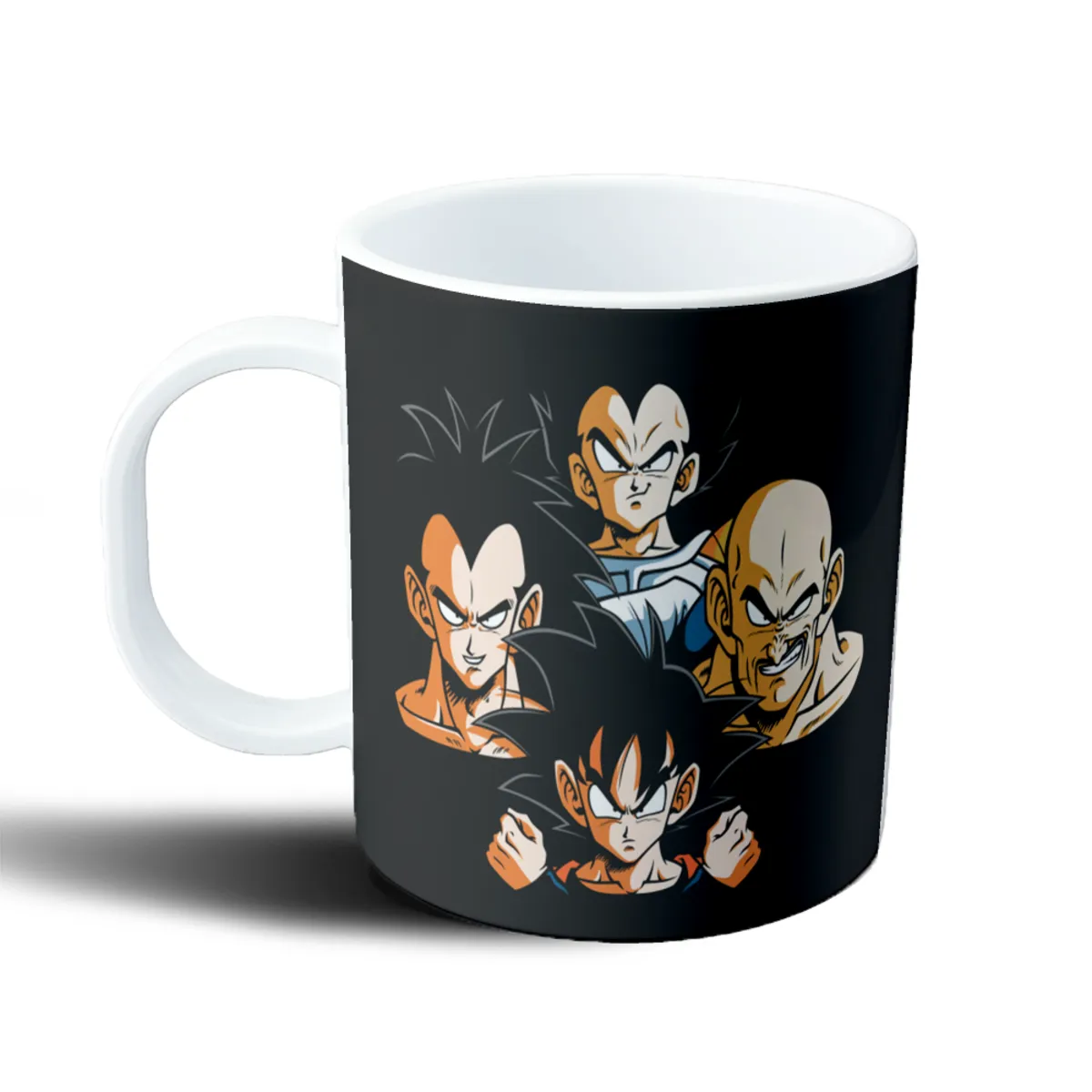 Taza de Plástico Dragon Ball Saiyajins Goku Vegeta Raditz Nappa - vista 2