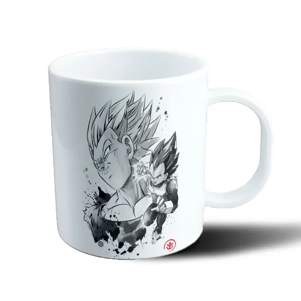 Taza de Plástico Dragon Ball Vegeta Tinta Sumi