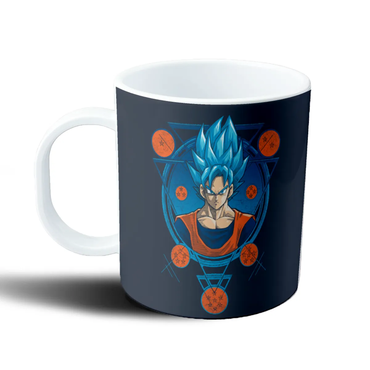 Taza de Plástico Dragon Ball Goku Super Saiyajin Blue con Esferas - vista 2