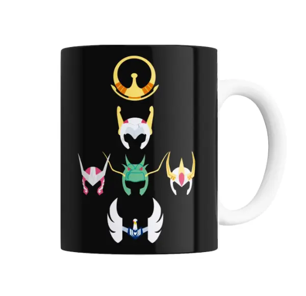 Taza de Cerámica Caballeros del Zodiaco Armaduras