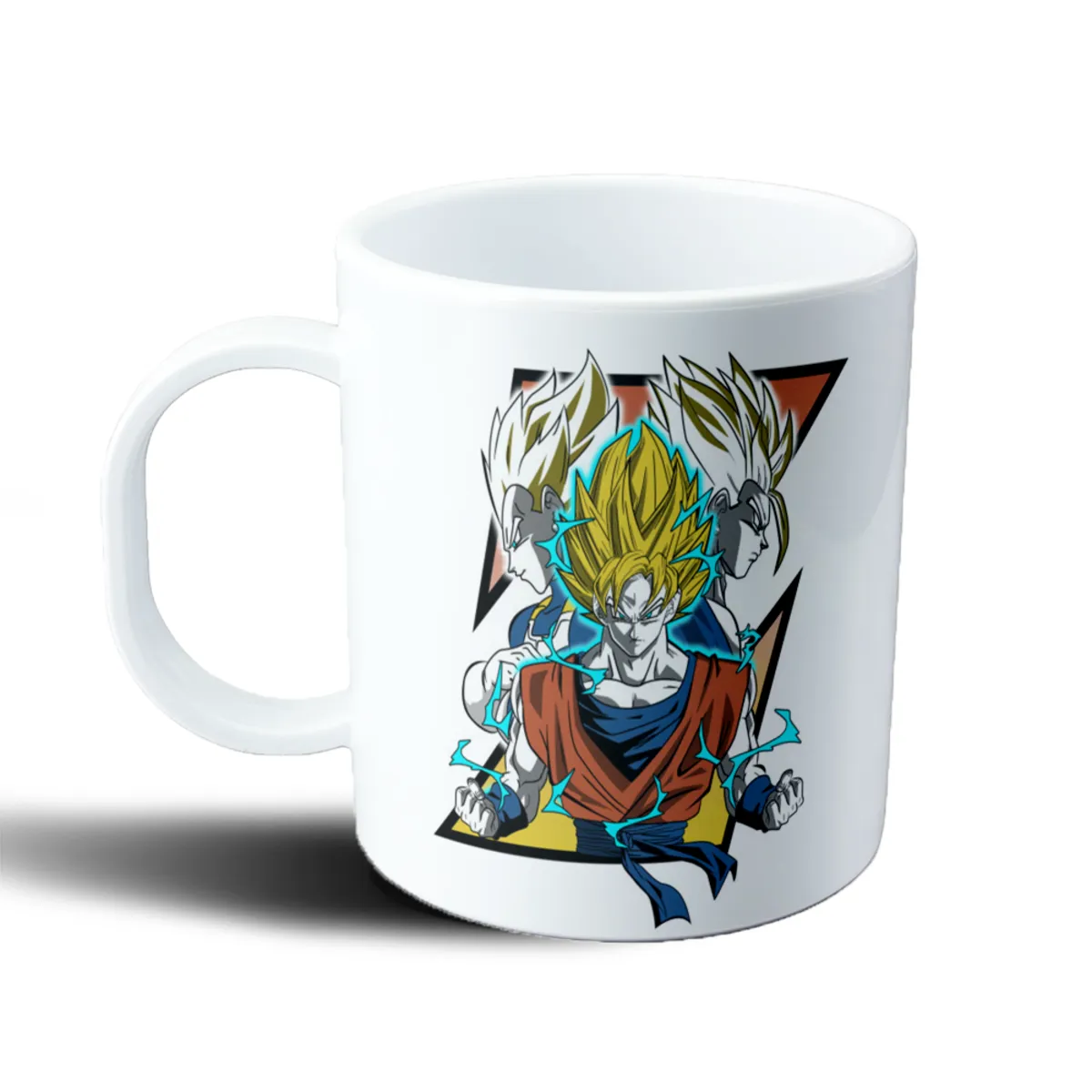 Taza de Plástico Dragon Ball Goku Super Saiyan y Vegeta - vista 2