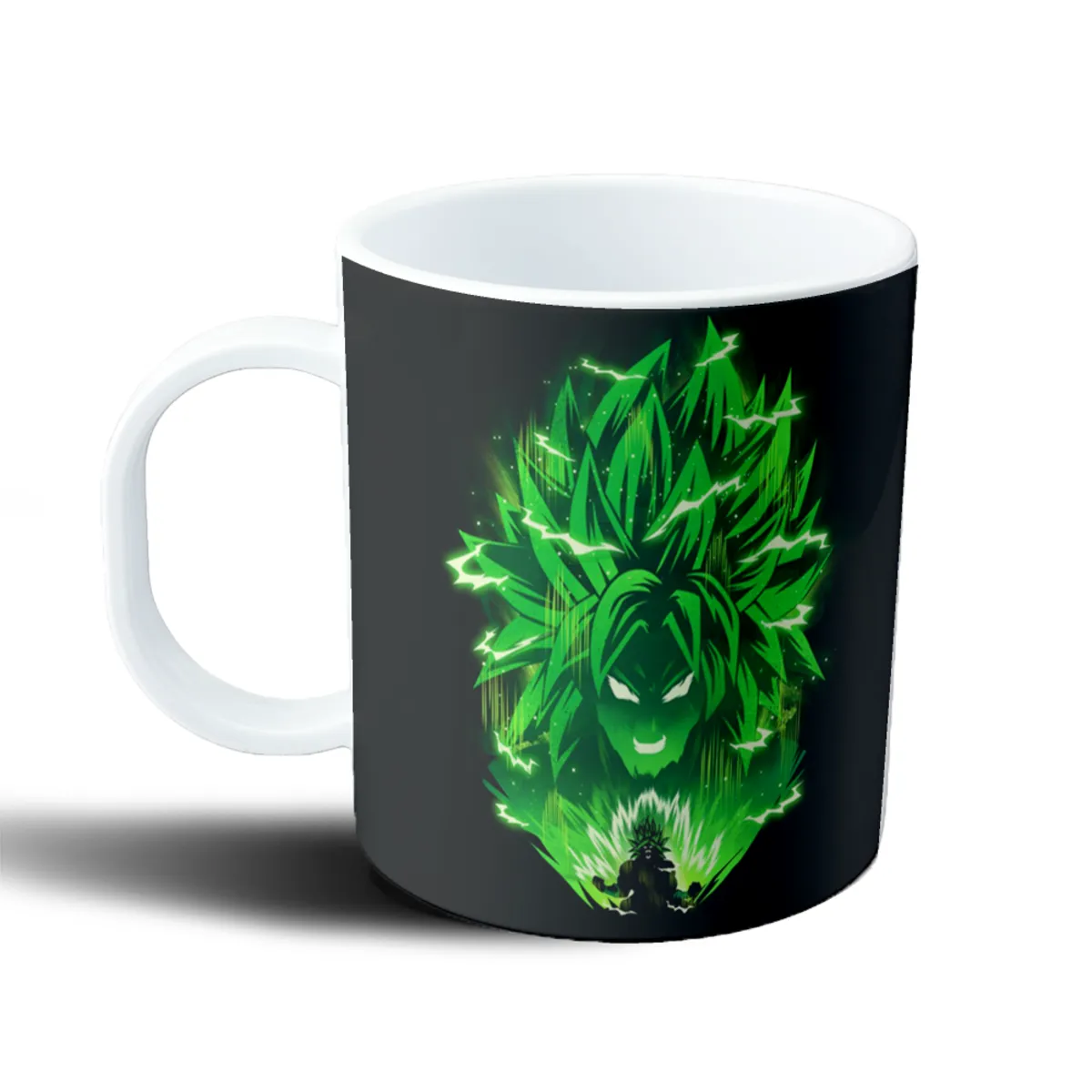 Taza de Plástico Dragon Ball Broly Super Saiyan Verde - vista 2
