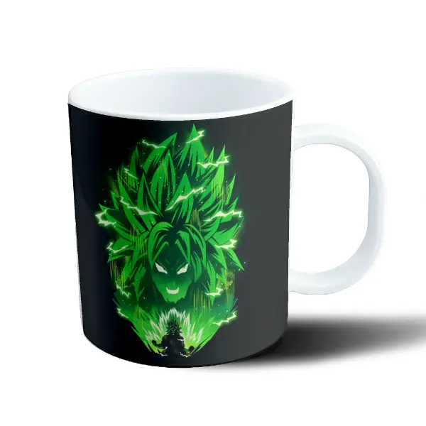 Taza de Plástico Dragon Ball Broly Super Saiyan Verde