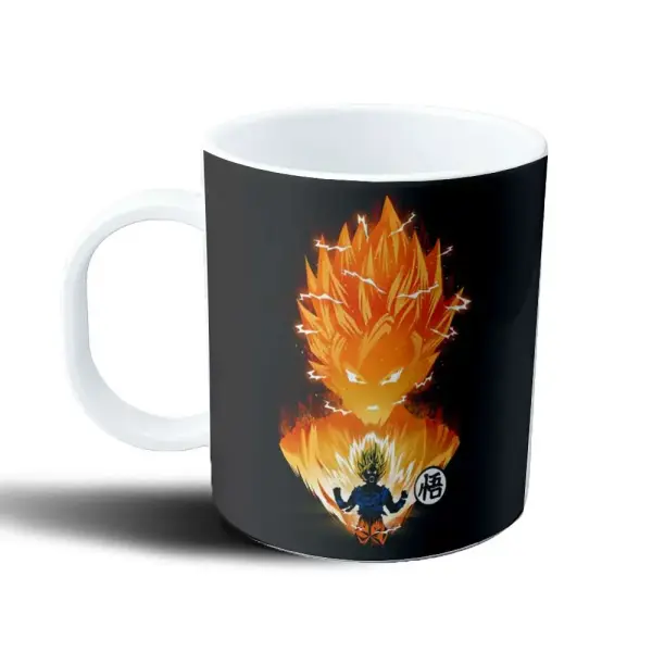 Taza de Plástico Dragon Ball Goku Super Saiyajin Kamehameha
