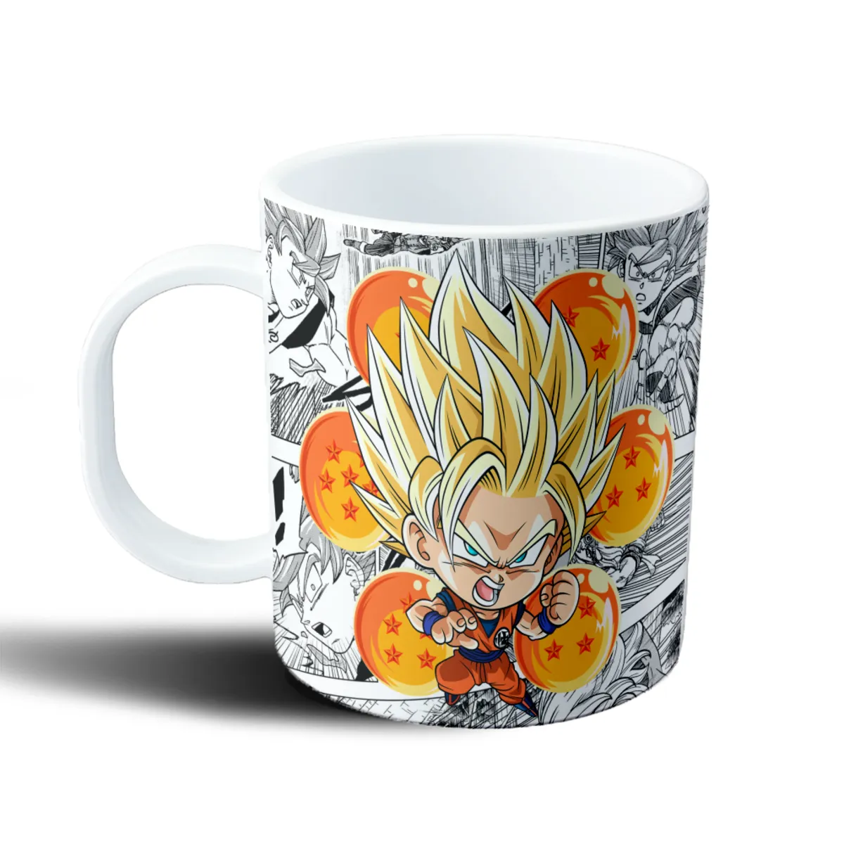 Taza de Plástico Dragon Ball Goku Chibi Super Saiyajin - vista 2