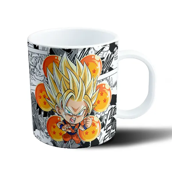 Taza de Plástico Dragon Ball Goku Chibi Super Saiyajin