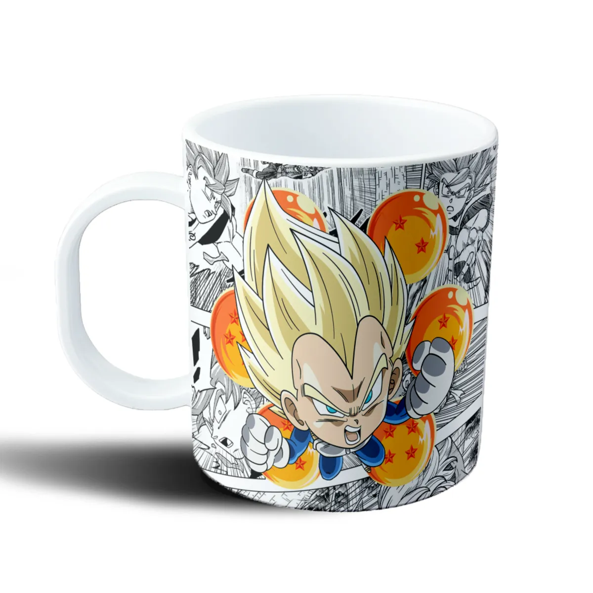 Taza de Plástico Dragon Ball Vegeta Super Saiyan Chibi - vista 2