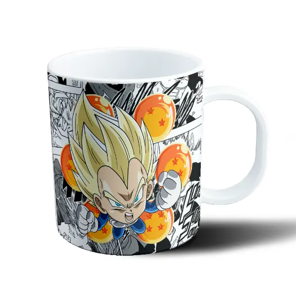 Taza de Plástico Dragon Ball Vegeta Super Saiyan Chibi