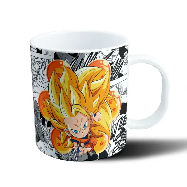Taza de Plástico Dragon Ball Goku Super Saiyajin Chibi