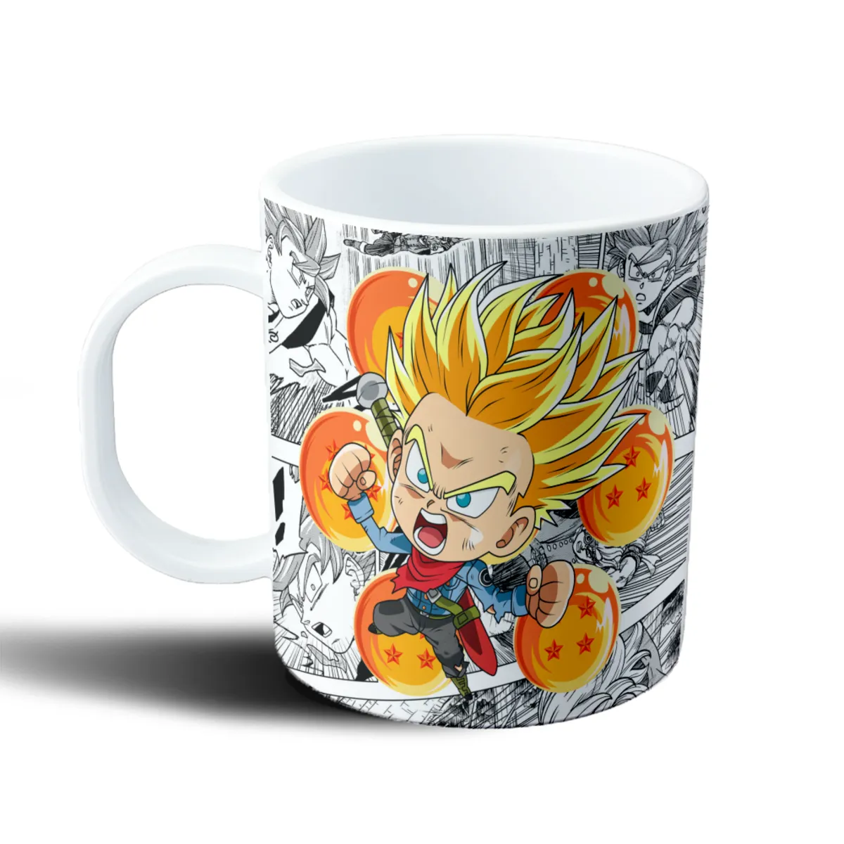 Taza de Plástico Dragon Ball Trunks Chibi Super Saiyajin - vista 2
