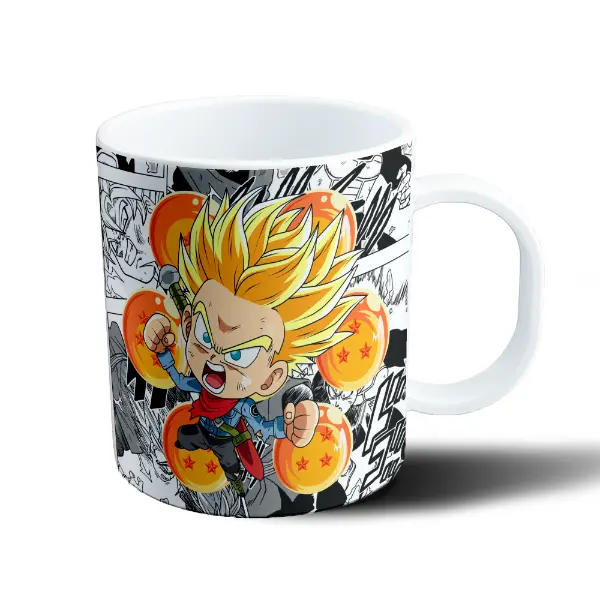 Taza de Plástico Dragon Ball Trunks Chibi Super Saiyajin
