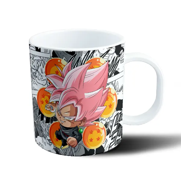 Taza de Plástico Dragon Ball Goku Black Super Saiyan Rosé