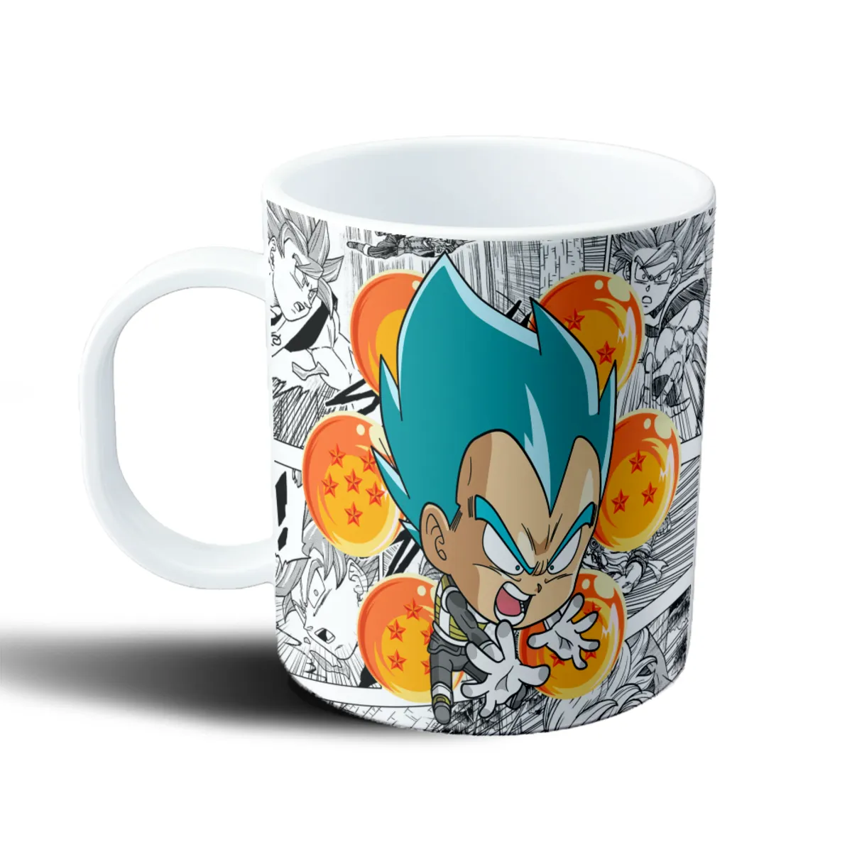 Taza de Plástico Dragon Ball Vegeta Chibi Super Saiyajin Blue - vista 2