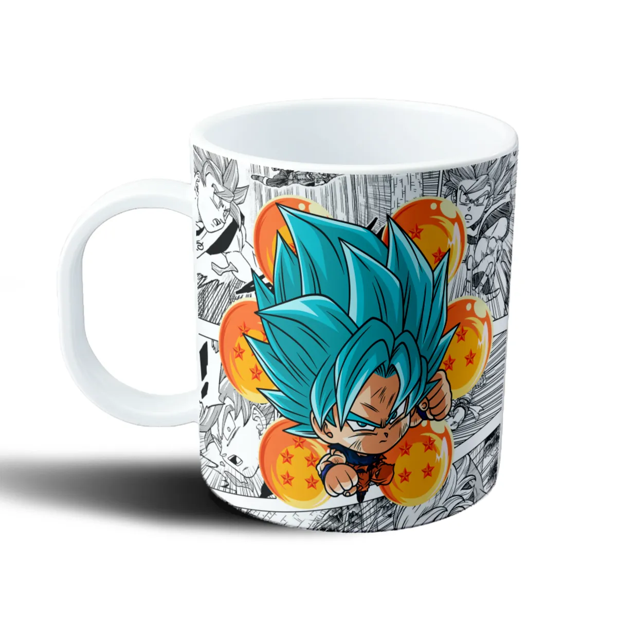 Taza de Plástico Dragon Ball Goku Super Saiyan Blue Chibi - vista 2
