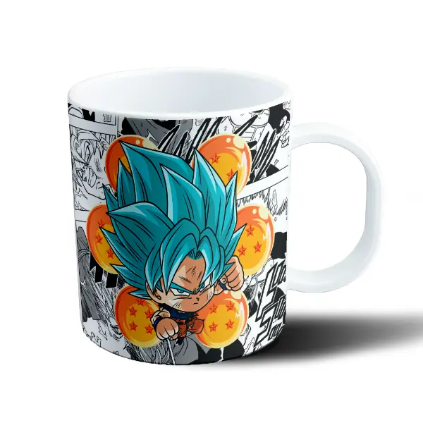 Taza de Plástico Dragon Ball Goku Super Saiyan Blue Chibi
