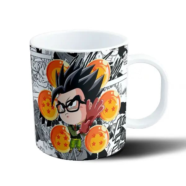 Taza de Plástico Dragon Ball Gohan Chibi Esferas del Dragón