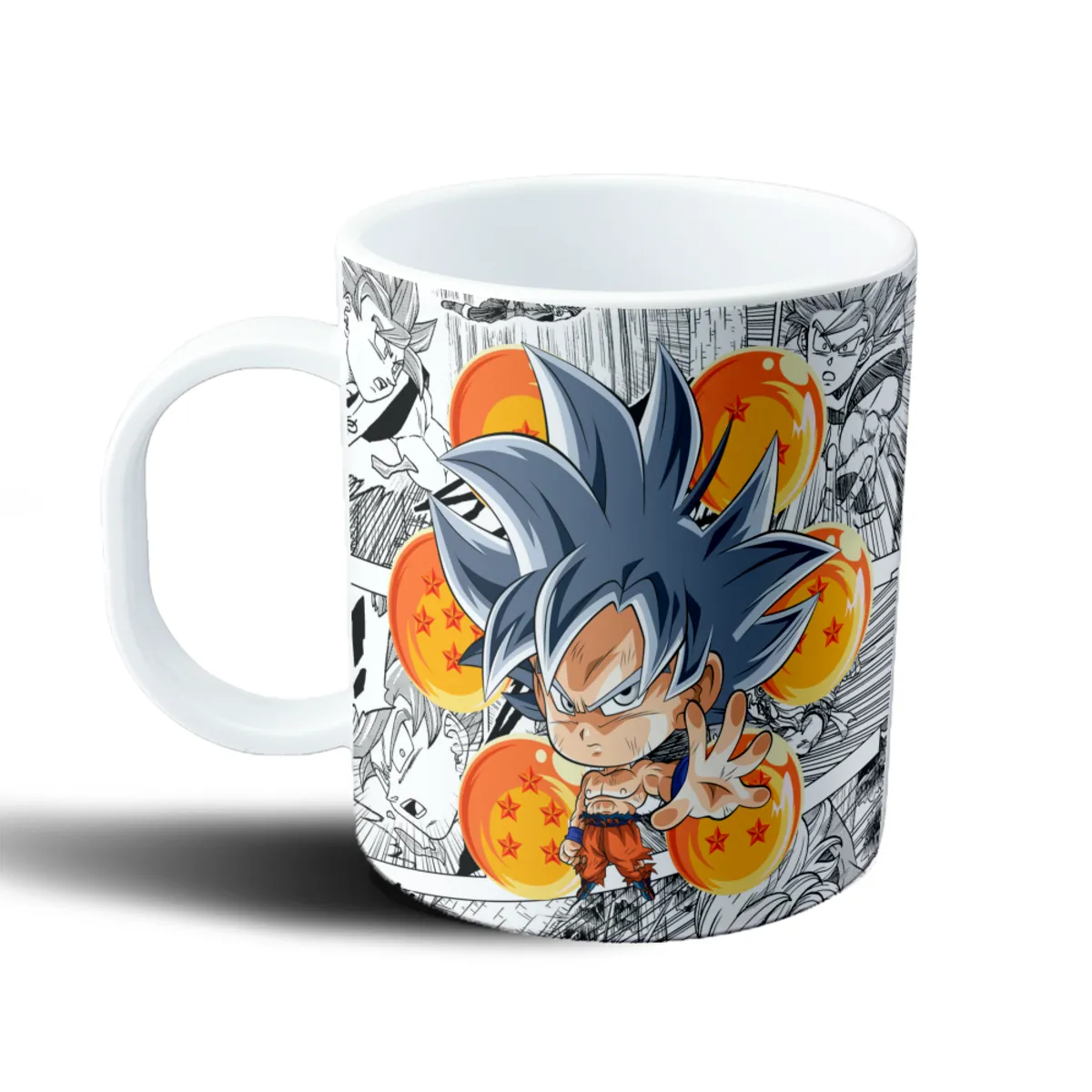 Taza de Plástico Dragon Ball Goku Ultra Instinto Chibi - vista 2