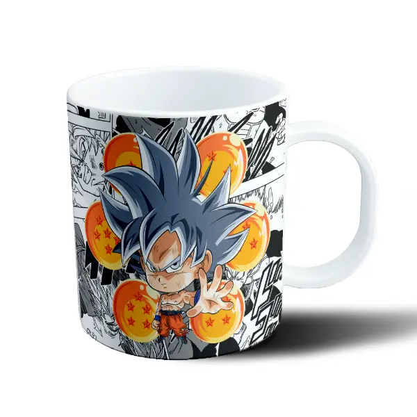 Taza de Plástico Dragon Ball Goku Ultra Instinto Chibi