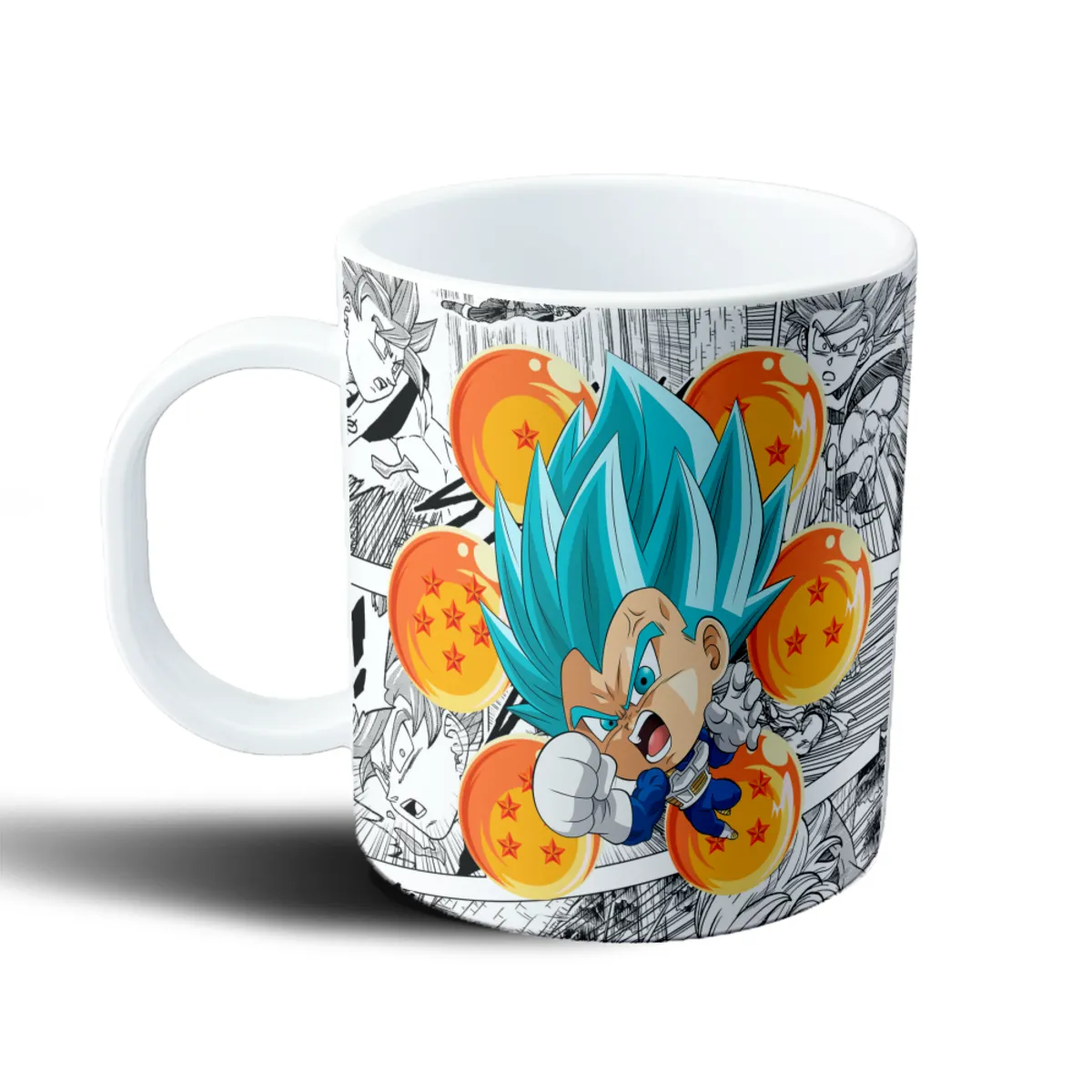 Taza de Plástico Dragon Ball Vegeta Super Saiyajin Blue Chibi - vista 2
