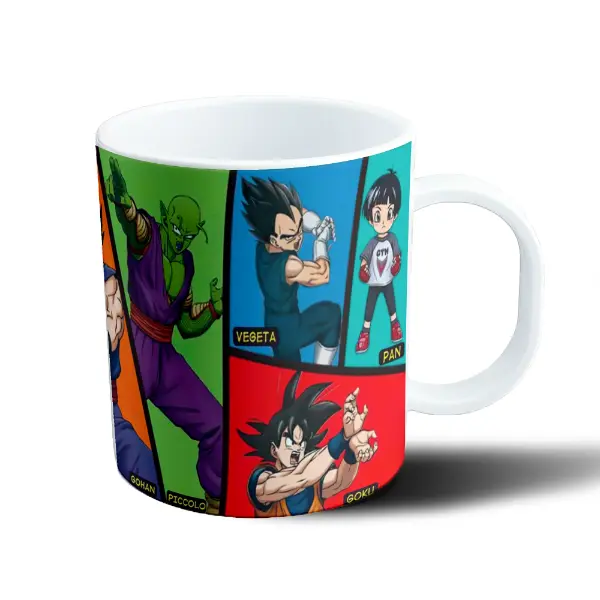 Taza de Plástico Dragon Ball Gohan Piccolo Gamma 1 y 2