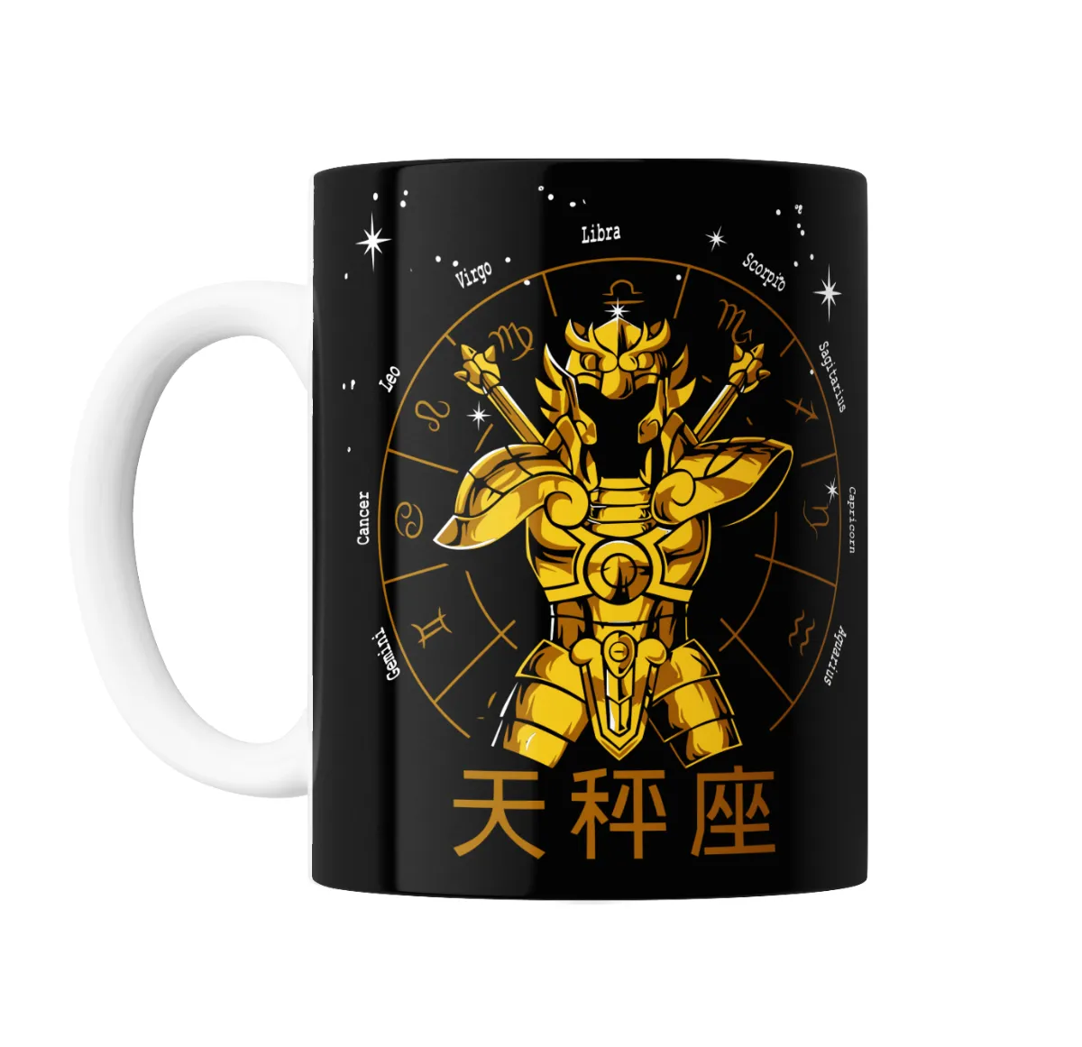 Taza de Cerámica Caballeros del Zodiaco Libra Armadura Dorada - vista 2
