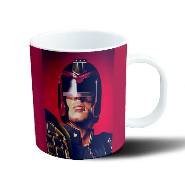 Taza de Plástico Dredd Juez Dredd Casco Rojo
