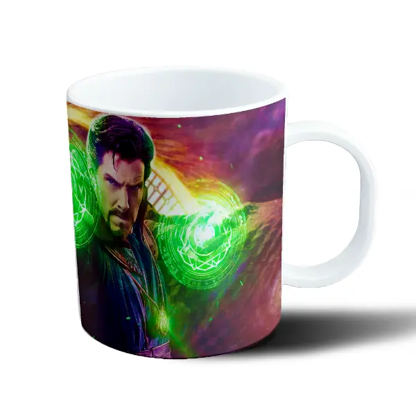 Taza de Plástico Doctor Strange Hechicera Escarlata Magia Verde