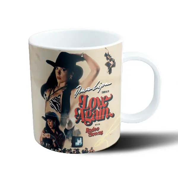 Taza de Plástico Dua Lipa Love Again con Rodeo Clowns