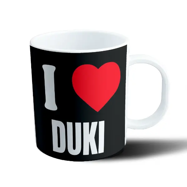 Taza de Plástico Duki I Love Duki