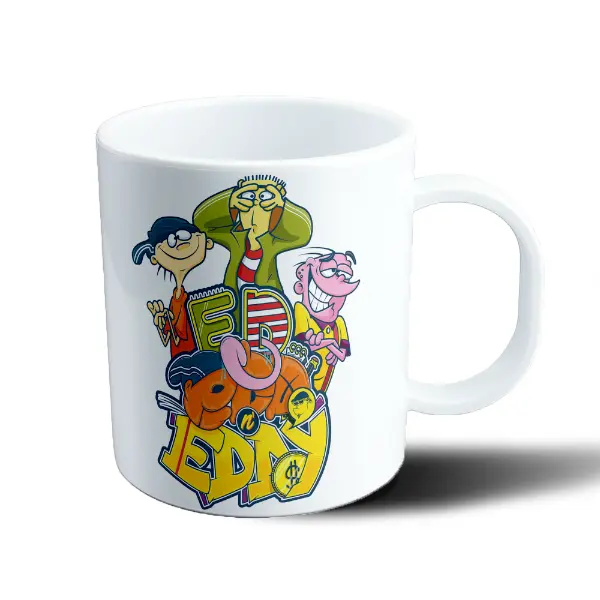 Taza de Plástico Ed Edd y Eddy Trío de Personajes