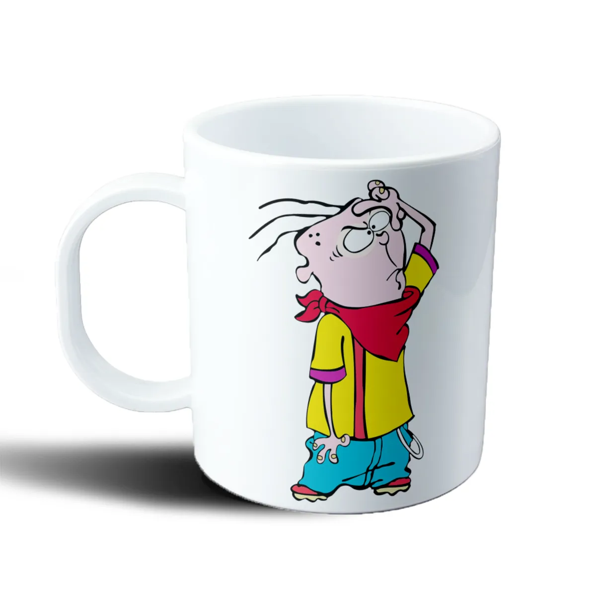 Taza de Plástico Ed Edd y Eddy Personaje Campera Amarilla - vista 2