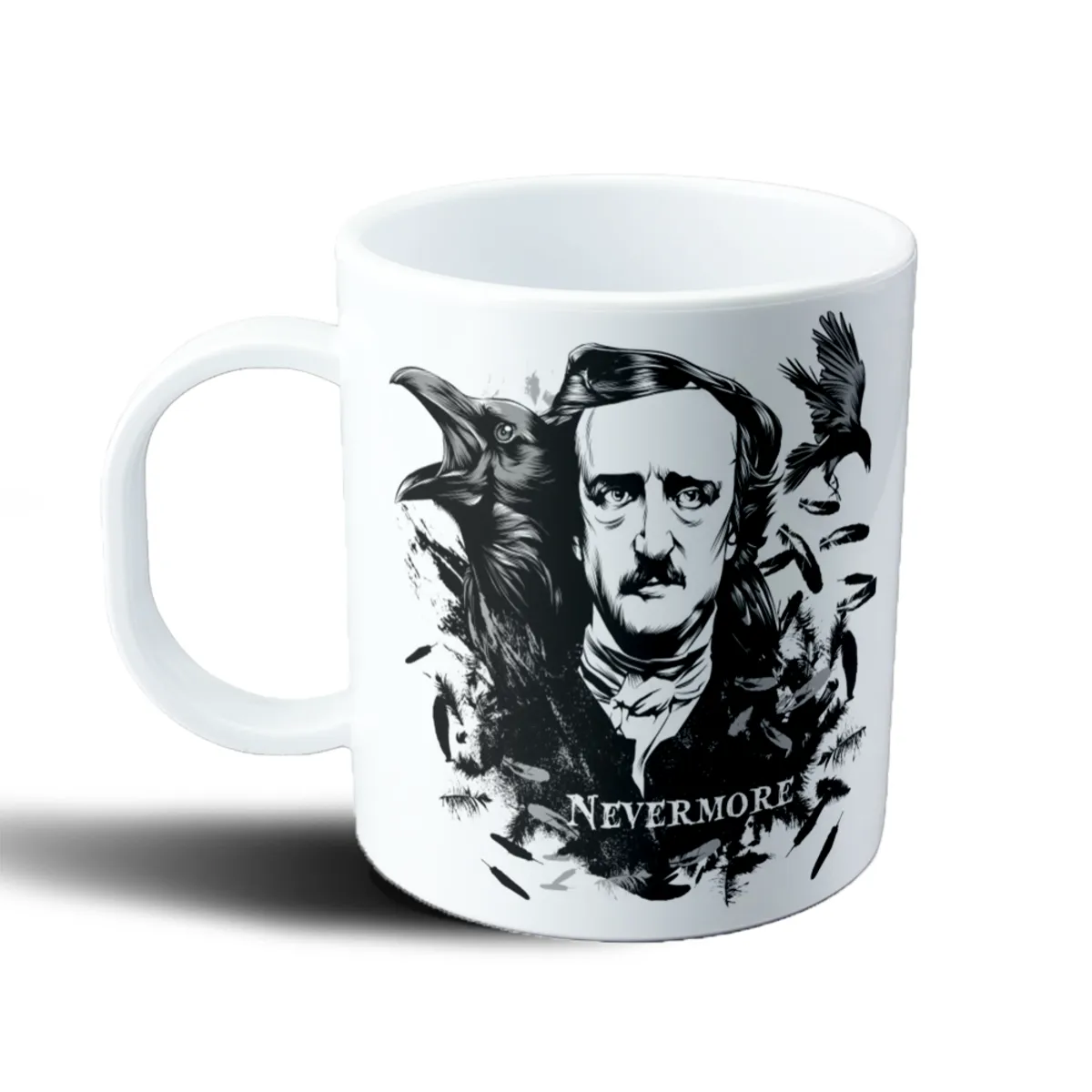 Taza de Plástico Edgar Allan Poe Nevermore - vista 2