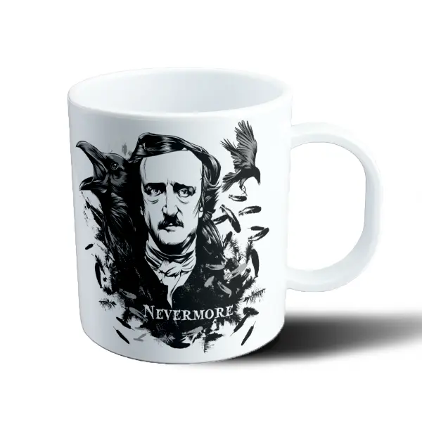 Taza de Plástico Edgar Allan Poe Nevermore