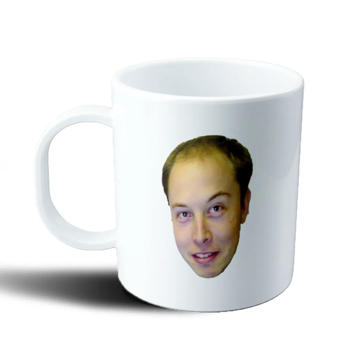Taza de Plástico Elon Musk Meme Cara - vista 2