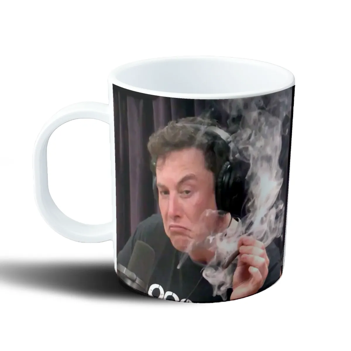 Taza de Plástico Elon Musk Fumando Meme - vista 2