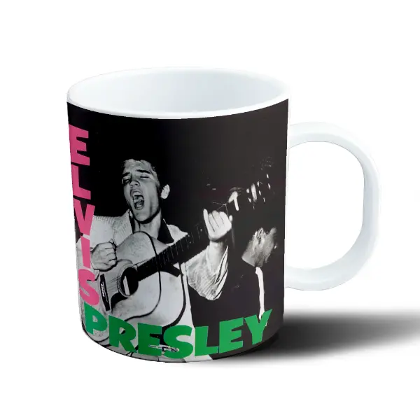 Taza de Plástico Elvis Presley Cantando con Guitarra