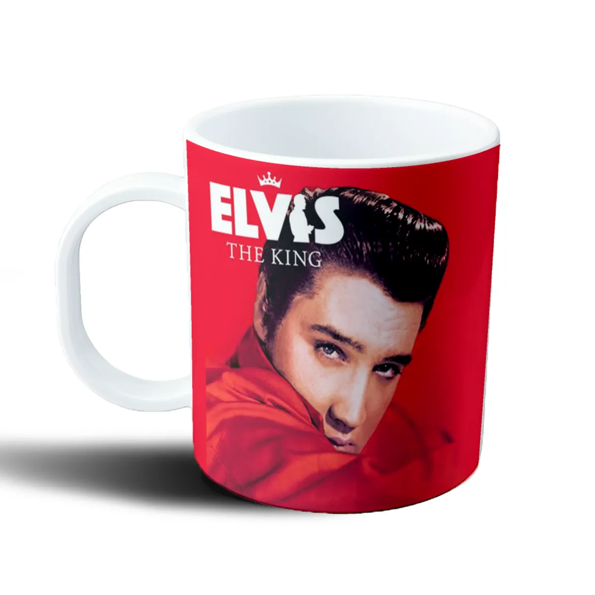 Taza de Plástico Elvis Presley The King Rojo - vista 2
