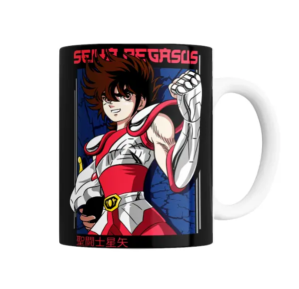 Taza de Cerámica Caballeros del Zodiaco Seiya de Pegaso