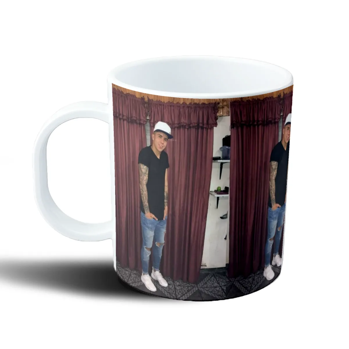 Taza de Plástico Enzo Fernández Foto Personalizada - vista 2