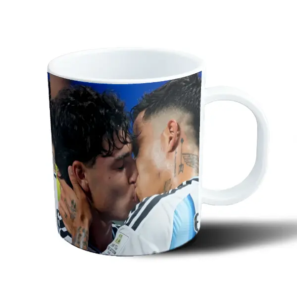 Taza de Plástico Enzo Fernández y Julián Álvarez Selección Argentina
