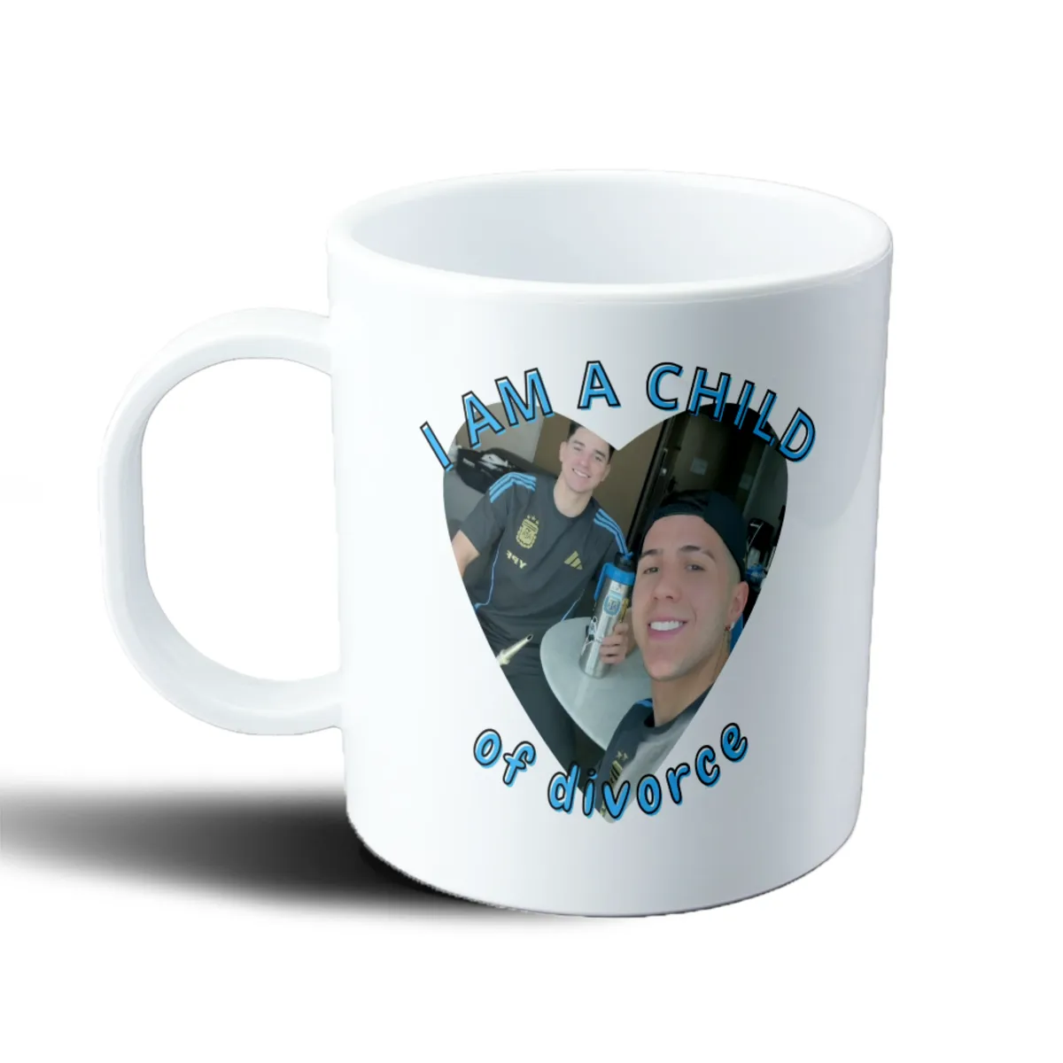 Taza de Plástico Enzo Fernández y Julián Alvarez Child of Divorce - vista 2