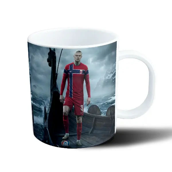 Taza de Plástico Erling Haaland Vikingo Noruega