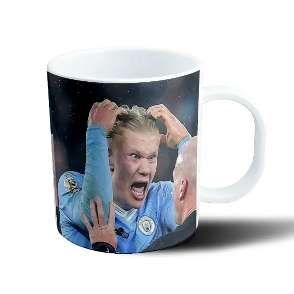 Taza de Plástico Erling Haaland Manchester City Grito