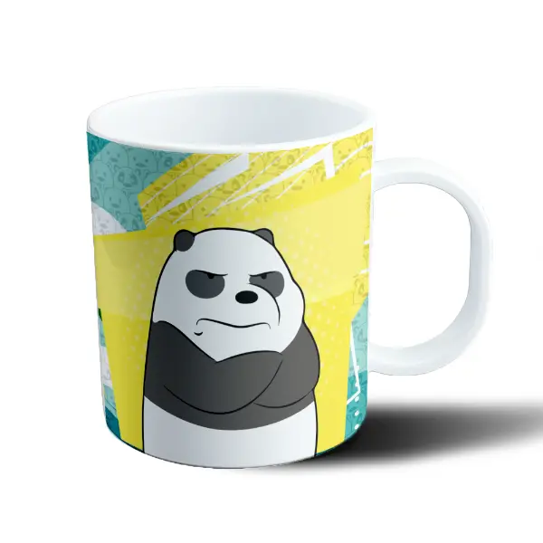 Taza de Plástico Osos Escandalosos Oso Panda Enojado