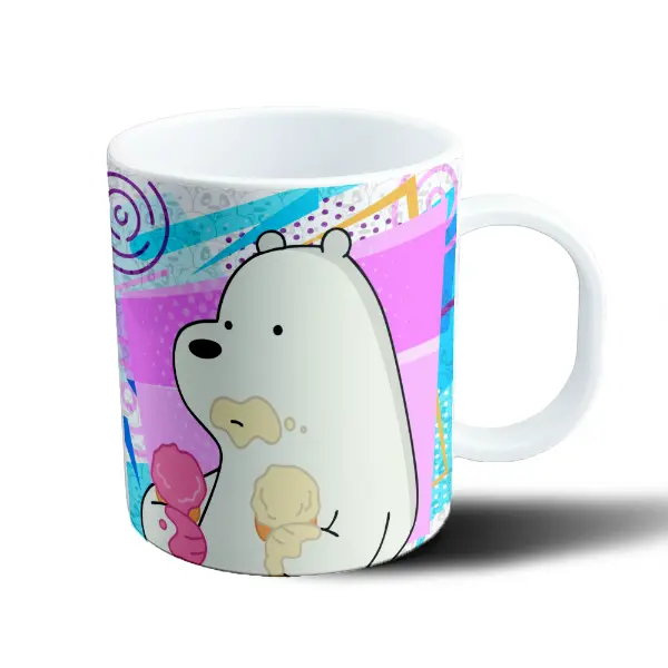 Taza de Plástico Osos Escandalosos Oso Polar Ice Bear