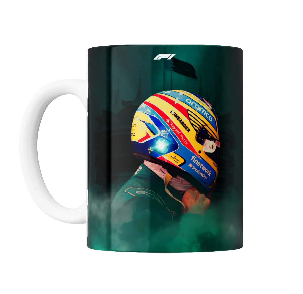 Taza de Cerámica Alonso Casco Aston Martin - vista 2