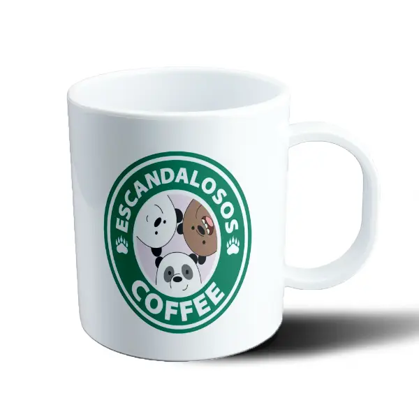Taza de Plástico Osos Escandalosos Coffee